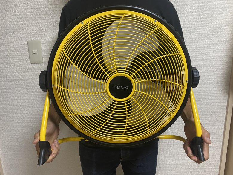 おすすめ充電式扇風機【サンコー】コードレスDCモーター40cm扇風機使用 